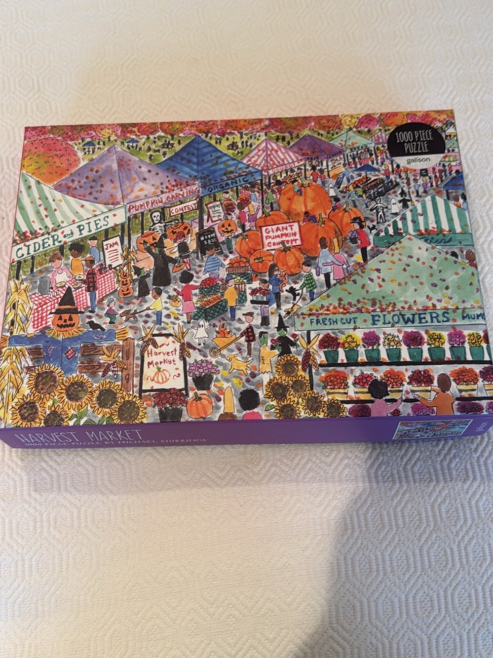 Harvest Market 1000-Piece Jigsaw Puzzle - Colorful Market Scene